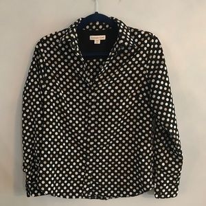 Coldwater Creek polka dot blouse. (XS, 4-6)